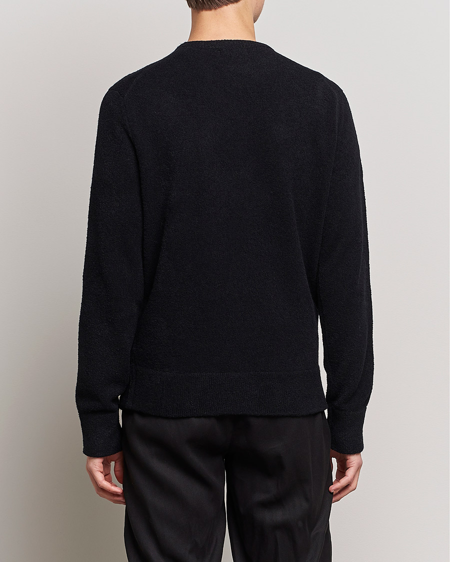 Herr | Tröjor | J.Lindeberg | Yuri Merino Logo Crew Neck Sweater Black