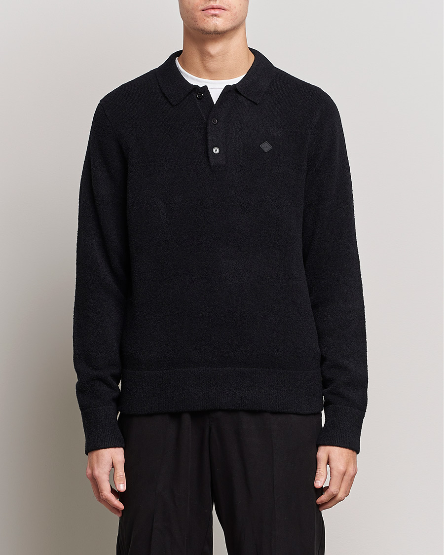 Herr | Tröjor | J.Lindeberg | Yann Merino Logo PoloShirt Black