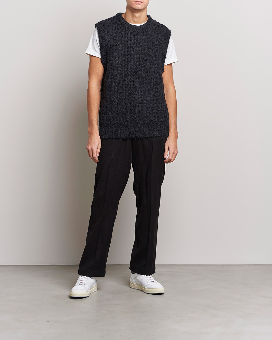 Herr | Tröjor | J.Lindeberg | Alfons Wool Slipover Black