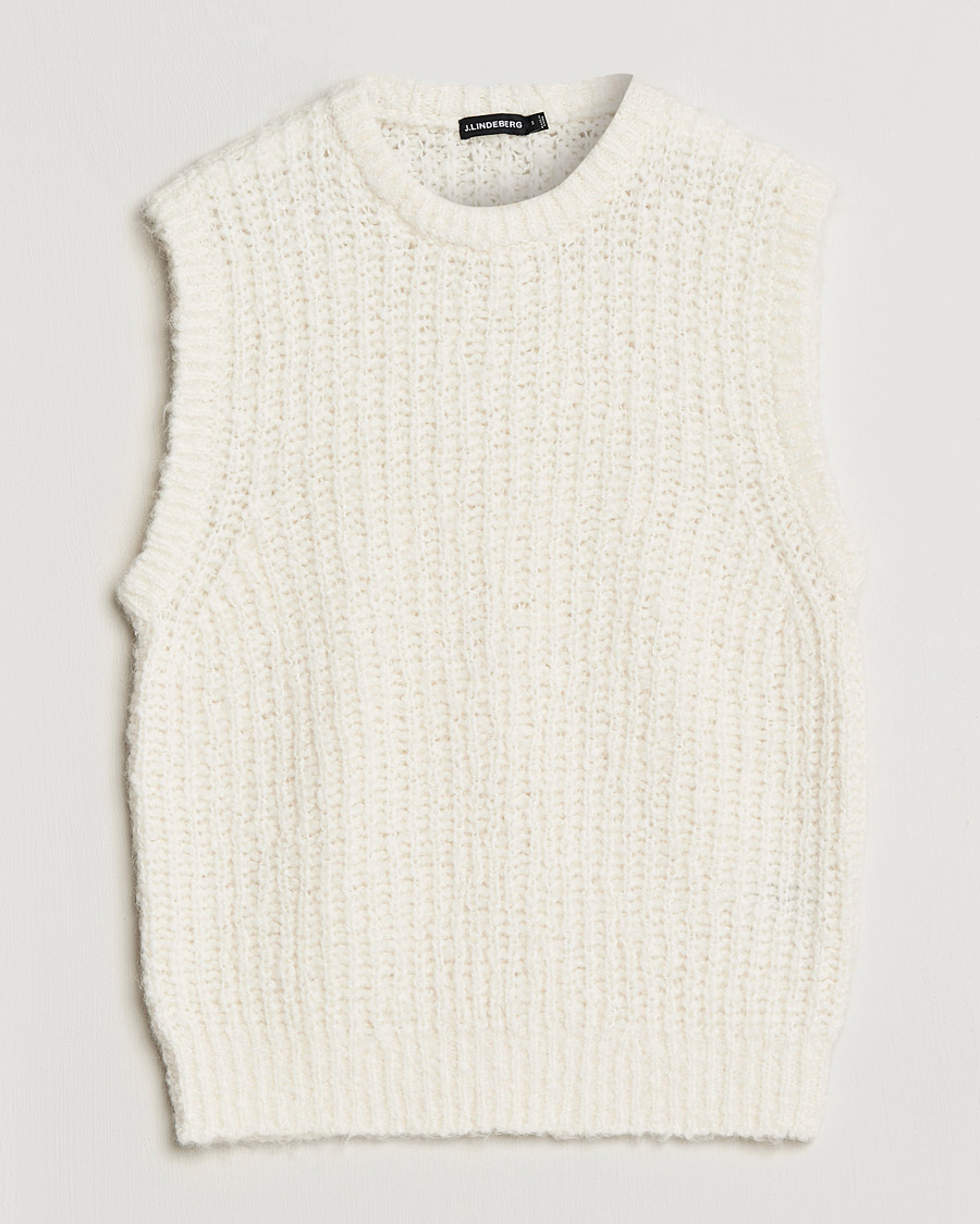 Herr | Tröjor | J.Lindeberg | Alfons Wool Slipover Cloud White