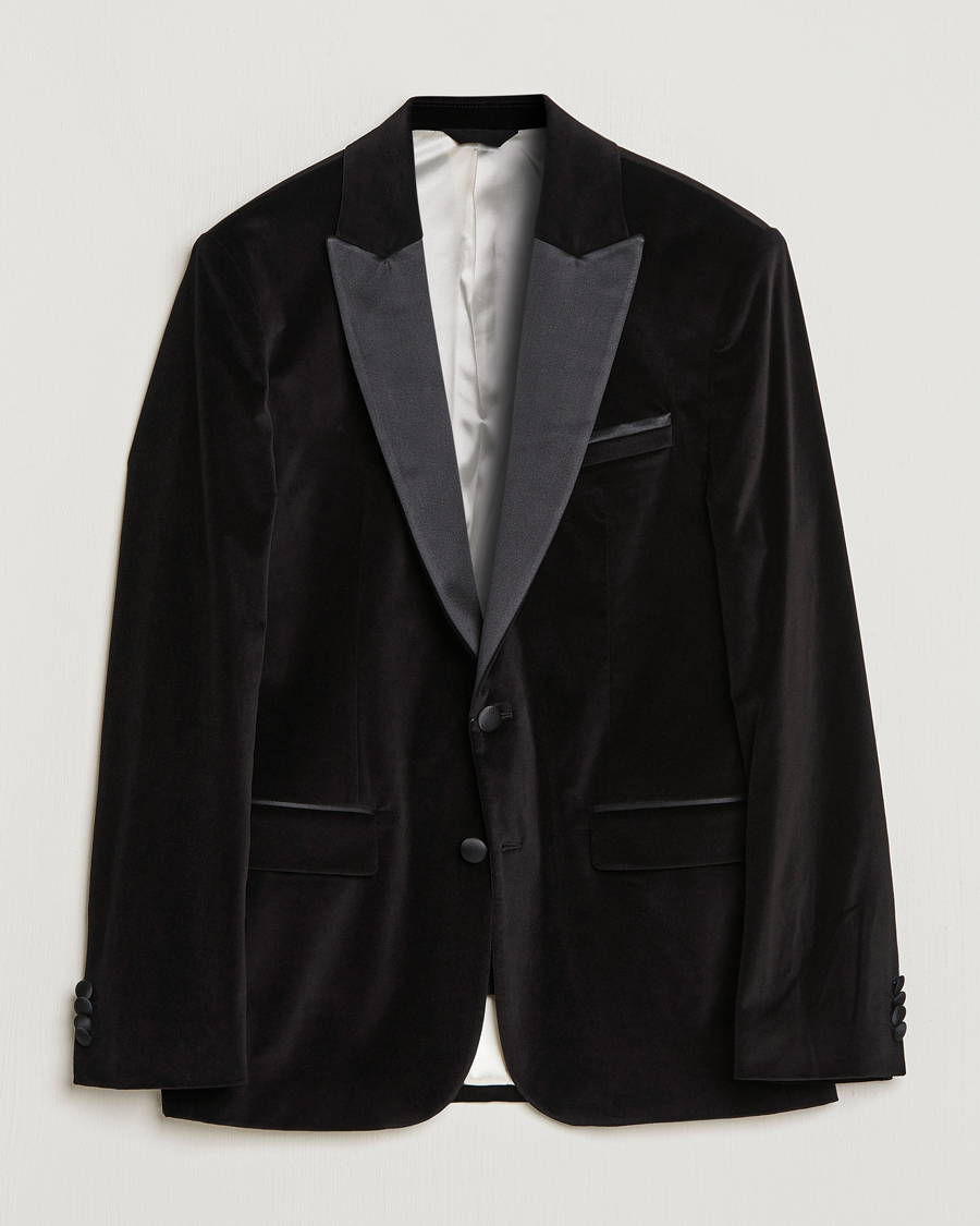 Herr | Kavajer | J.Lindeberg | Lenny Velvet Blazer Black