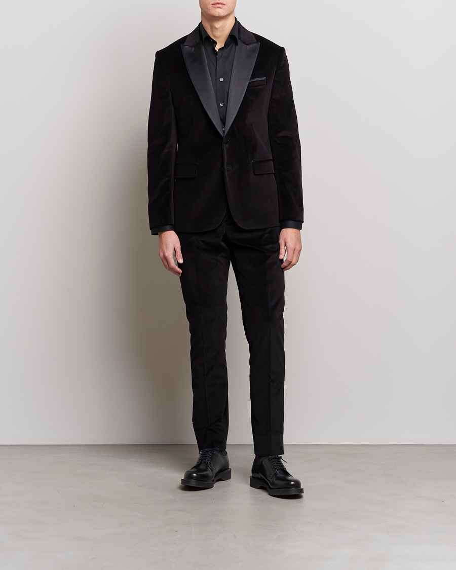 Herr | Kavajer | J.Lindeberg | Lenny Velvet Blazer Black