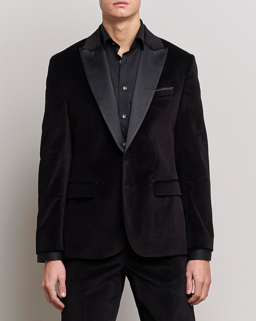 Herr | Kavajer | J.Lindeberg | Lenny Velvet Blazer Black