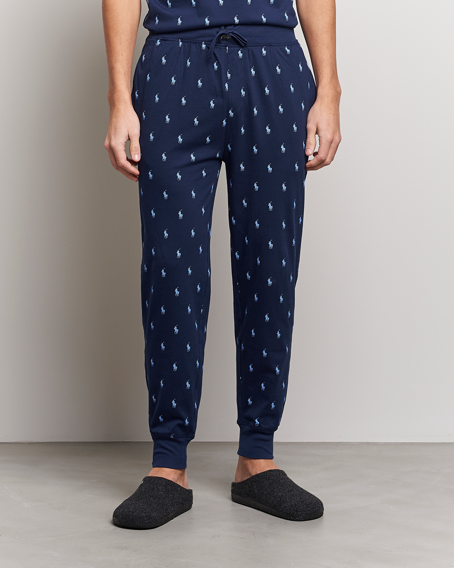 Herr | Pyjamas | Polo Ralph Lauren | Printed Pony Pyjama Pants Navy