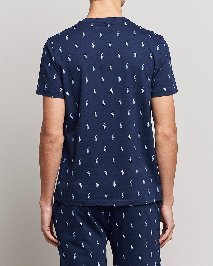 Herr | T-Shirts | Polo Ralph Lauren | Printed Pony Crew Neck T-Shirt Navy