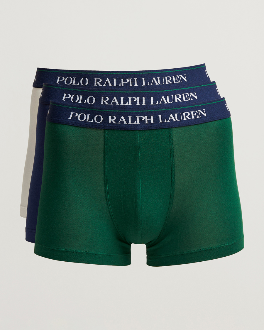 Herr | Underkläder | Polo Ralph Lauren | 3-Pack Trunk Green/White/Navy