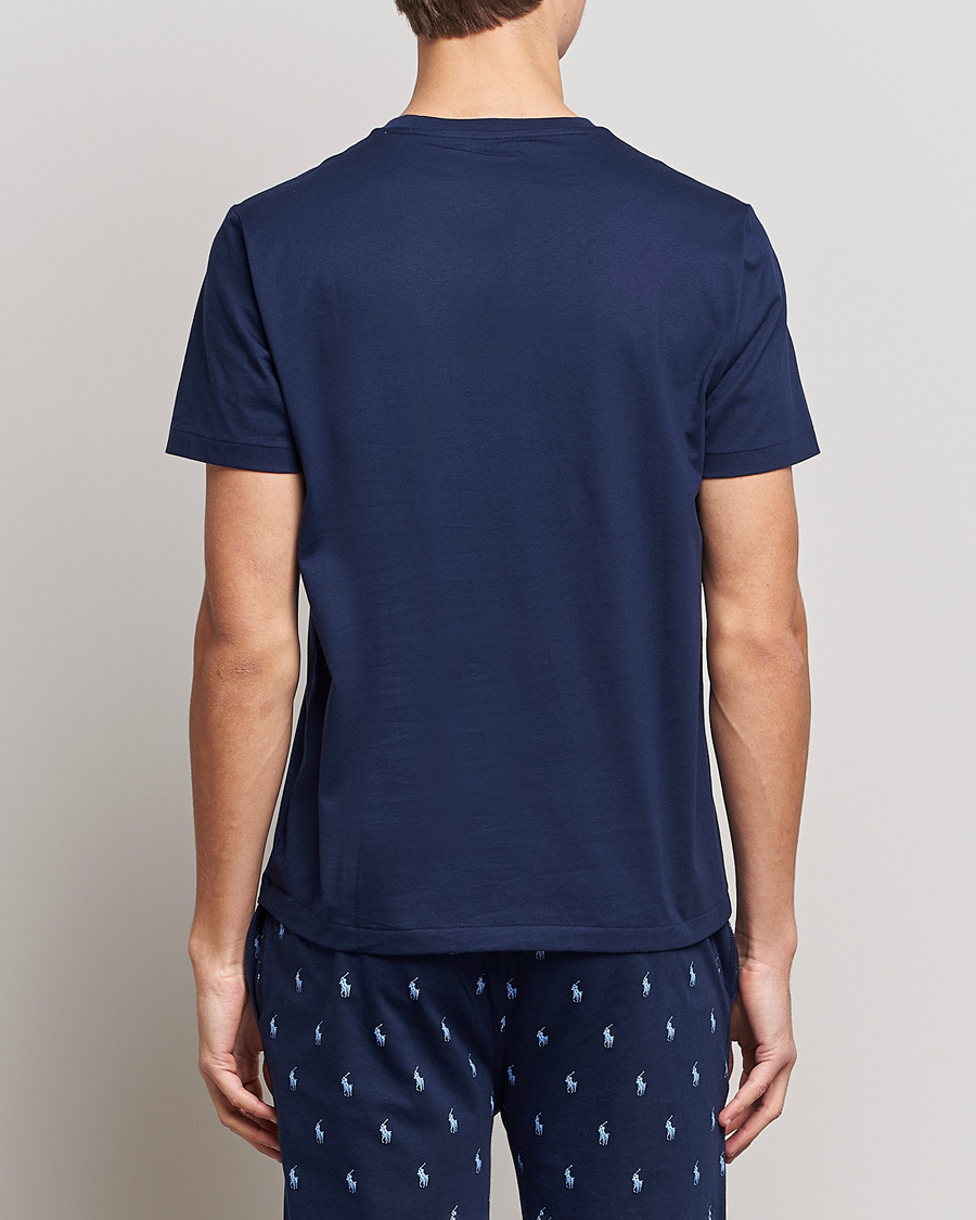 Herr | T-Shirts | Polo Ralph Lauren | Cotton Logo Crew Neck T-Shirt Navy