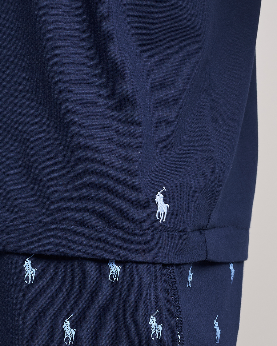 Herr | T-Shirts | Polo Ralph Lauren | Cotton Logo Crew Neck T-Shirt Navy