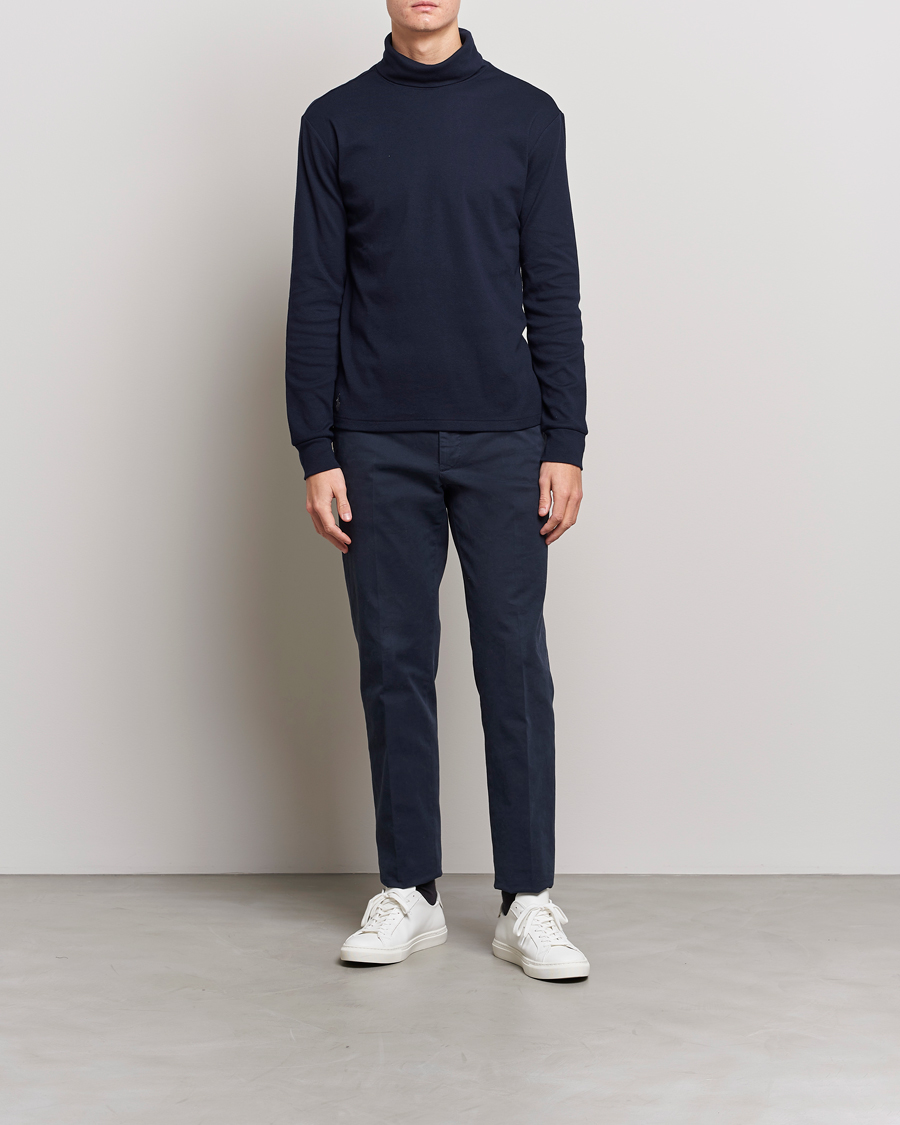 Herr | Tröjor | Polo Ralph Lauren | Rib Knitted Polo Aviator Navy