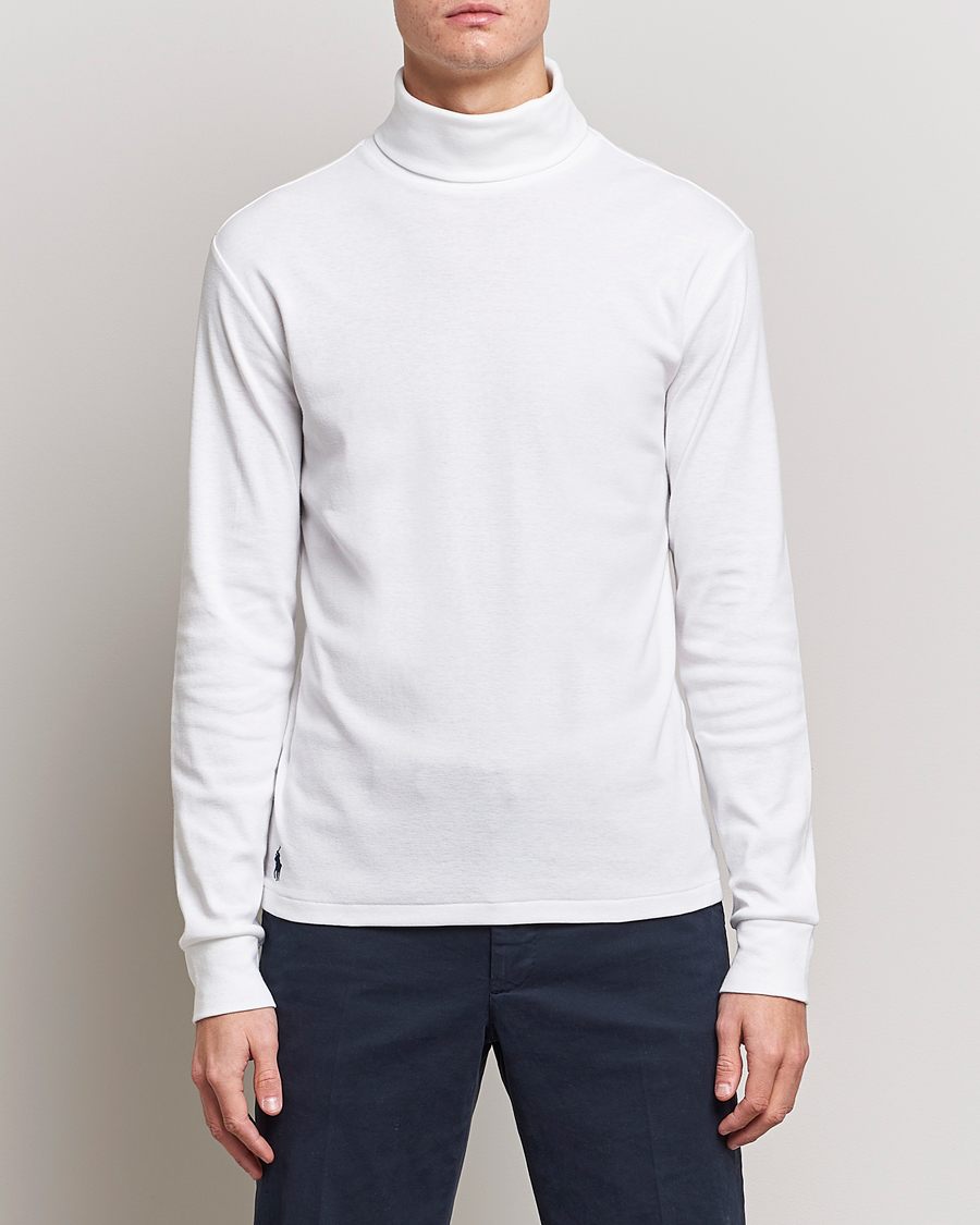 Herr | Polotröjor | Polo Ralph Lauren | Rib Knitted Polo White