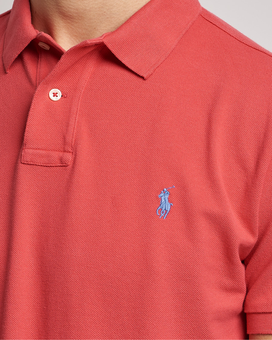 Herr | Pikéer | Polo Ralph Lauren | Custom Slim Fit Polo Starboard Red