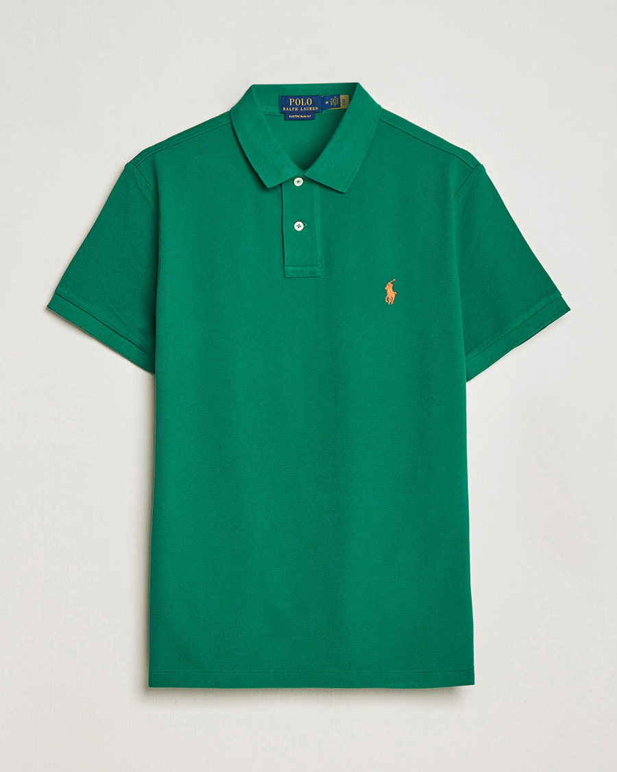Herr | Pikéer | Polo Ralph Lauren | Custom Slim Fit Polo Primary Green
