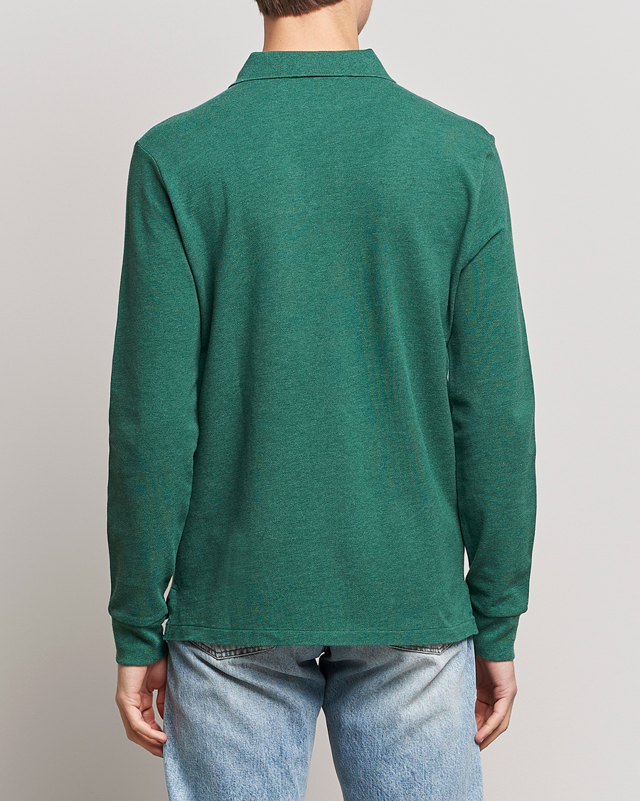 Herr | Tröjor | Polo Ralph Lauren | Custom Slim Fit Long Sleeve Polo Verano Green Heather