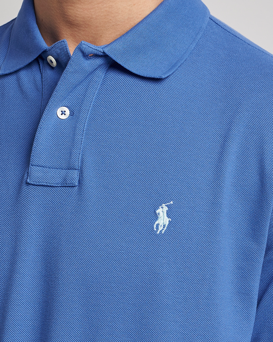 Herr | Tröjor | Polo Ralph Lauren | Custom Slim Fit Long Sleeve Polo Maidstone Blue