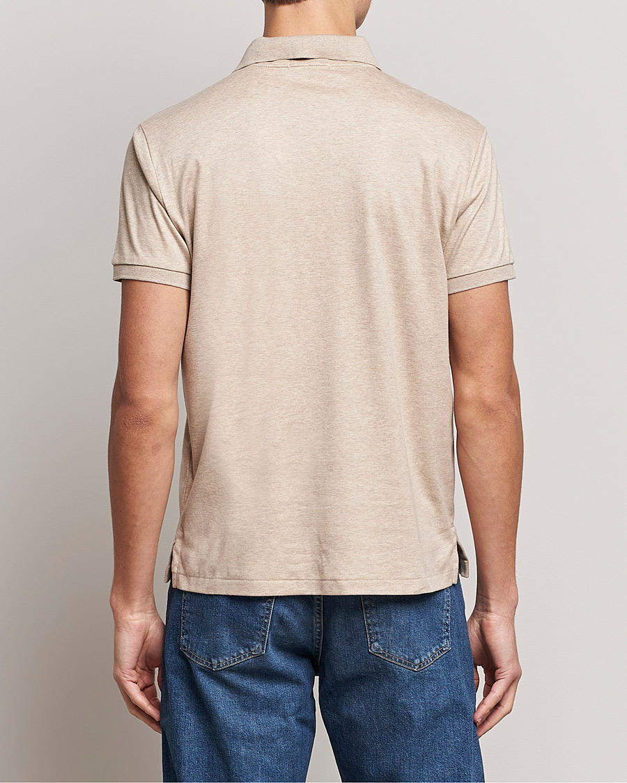 Herr | Pikéer | Polo Ralph Lauren | Luxury Pima Cotton Polo Sand Heather