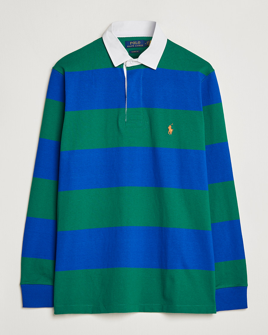 Herr | Tröjor | Polo Ralph Lauren | Jersey Striped Rugger Blue/Green