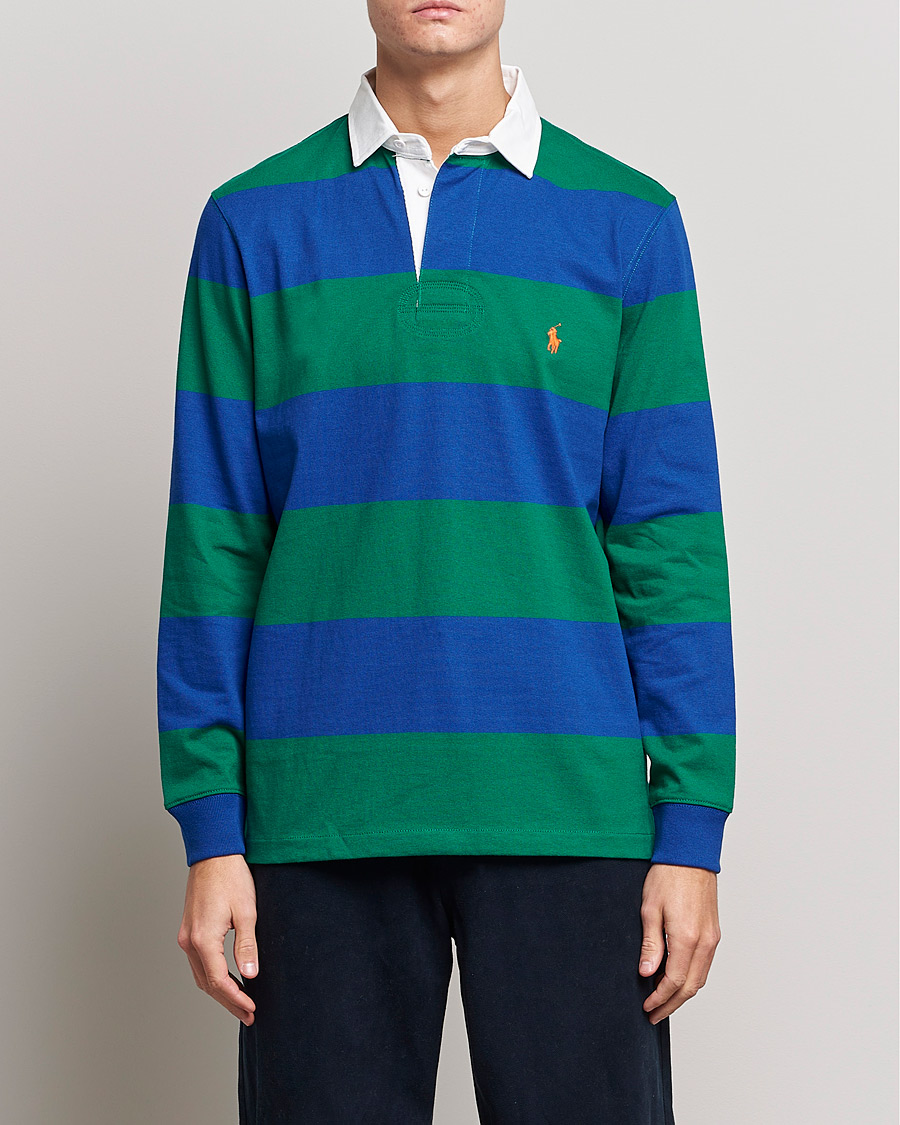 Herr | Rugbytröjor | Polo Ralph Lauren | Jersey Striped Rugger Blue/Green