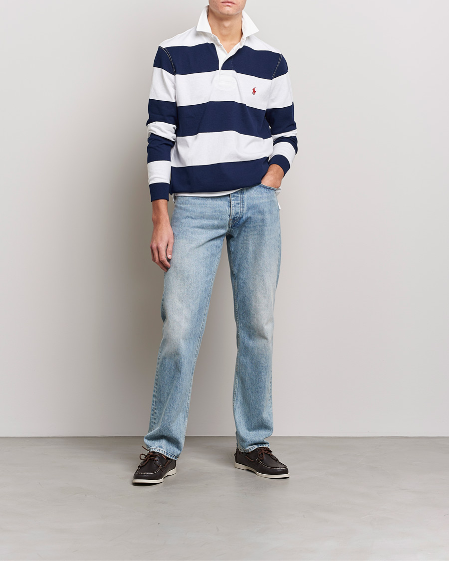 Herr | Tröjor | Polo Ralph Lauren | Striped Rugger Navy/White