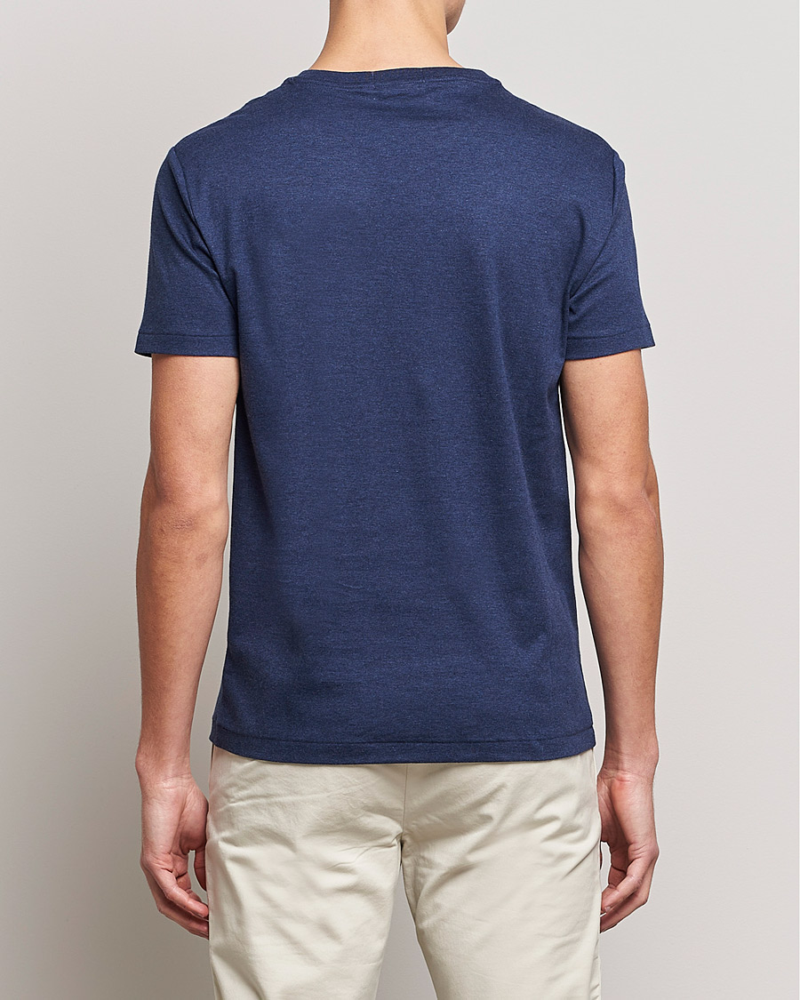 Herr | T-Shirts | Polo Ralph Lauren | Luxury Pima Cotton Crew Neck T-Shirt Navy Heather
