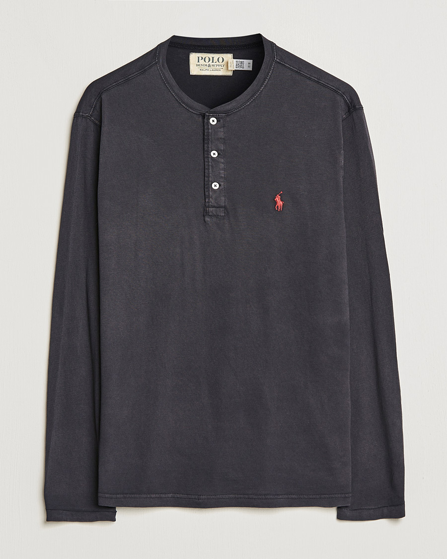 Herr | Tröjor | Polo Ralph Lauren | Slub Jersey Henley Black