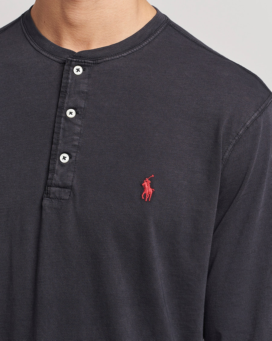Herr | Tröjor | Polo Ralph Lauren | Slub Jersey Henley Black