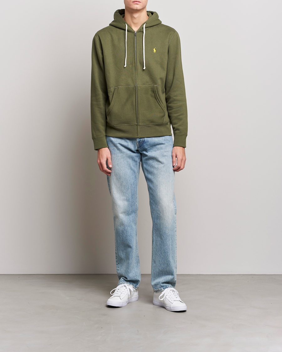Herr | Tröjor | Polo Ralph Lauren | Fleece Full-Zip Hoodie Dark Sage