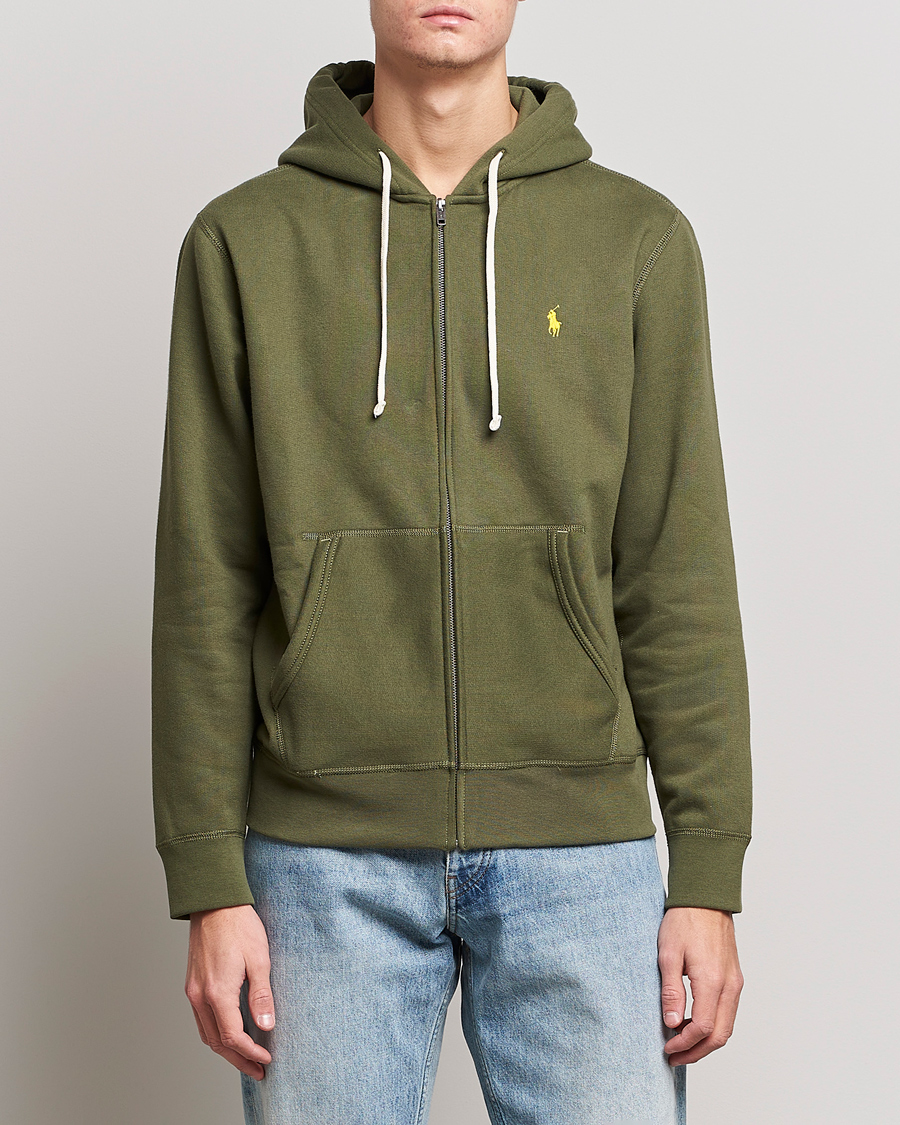Herr | Tröjor | Polo Ralph Lauren | Fleece Full-Zip Hoodie Dark Sage