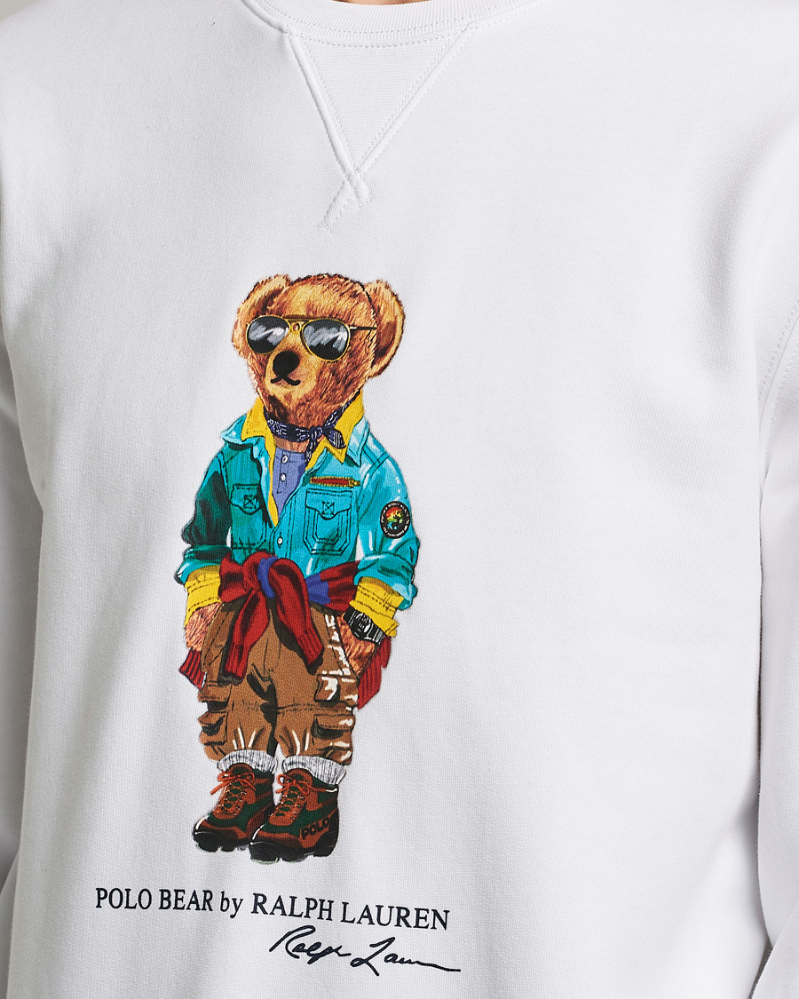 Herr | Tröjor | Polo Ralph Lauren | Magic Fleece Printed Bear Sweatshirt Coastal Beige