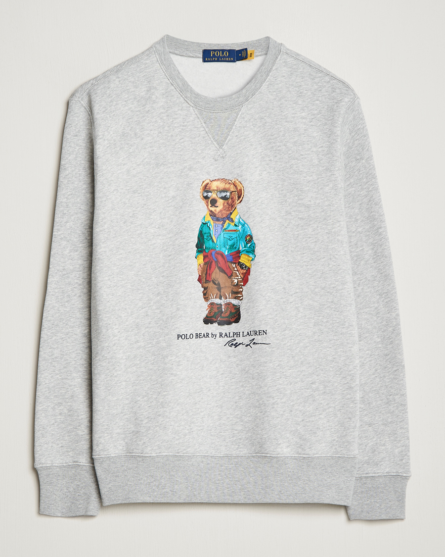 Herr | Tröjor | Polo Ralph Lauren | Magic Fleece Printed Bear Sweatshirt Andover Heather