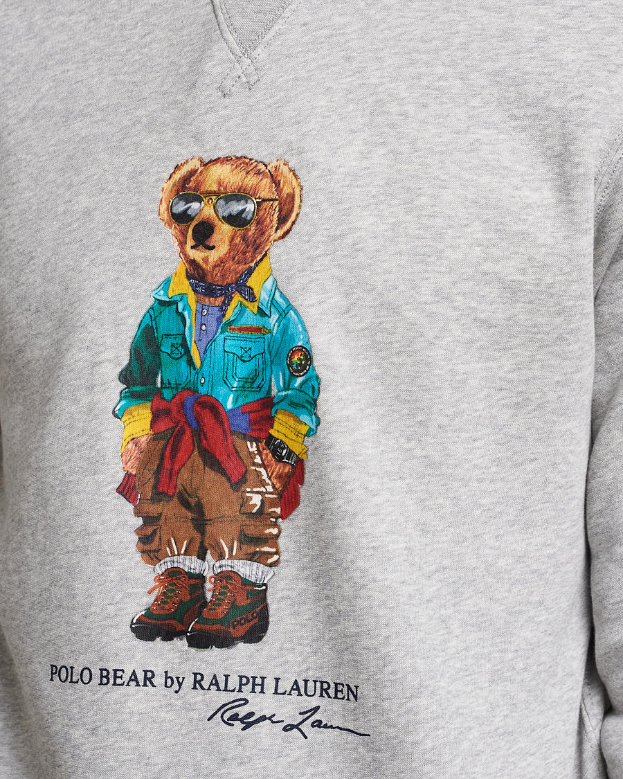 Herr | Tröjor | Polo Ralph Lauren | Magic Fleece Printed Bear Sweatshirt Andover Heather