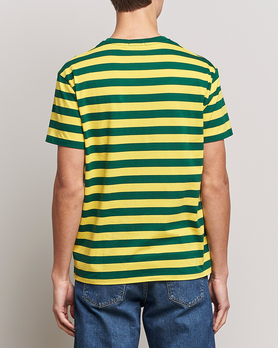 Herr | T-Shirts | Polo Ralph Lauren | Striped Crew Neck T-Shirt Lemon/Green