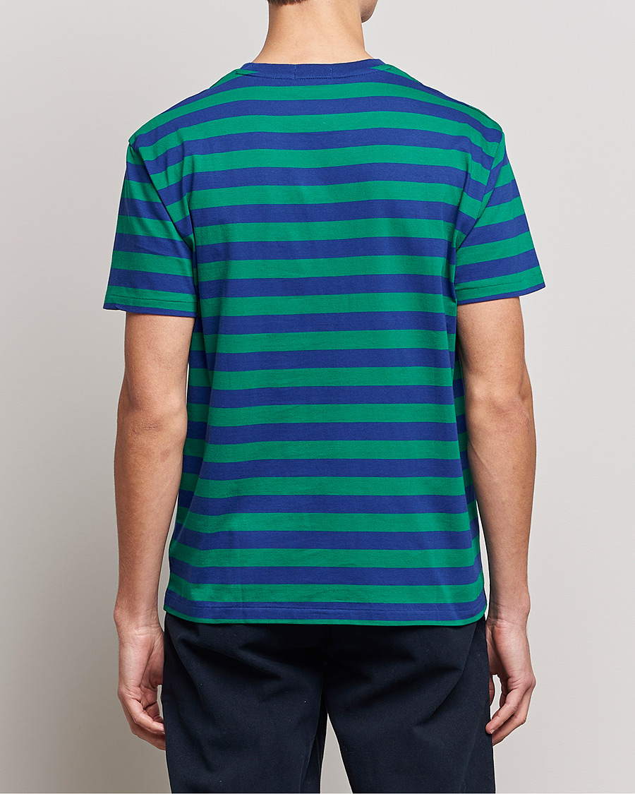 Herr | T-Shirts | Polo Ralph Lauren | Striped Crew Neck T-Shirt Green/Navy