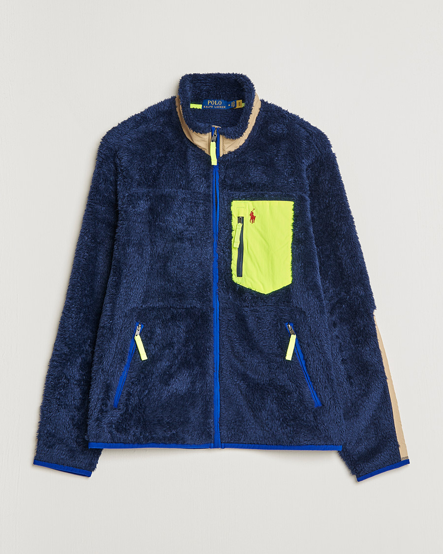 Herr | Tröjor | Polo Ralph Lauren | Curly Sherpa Full Zip Navy Multi