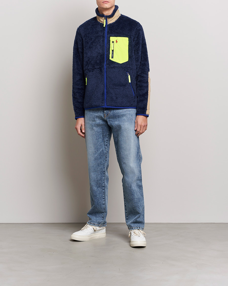 Herr | Tröjor | Polo Ralph Lauren | Curly Sherpa Full Zip Navy Multi