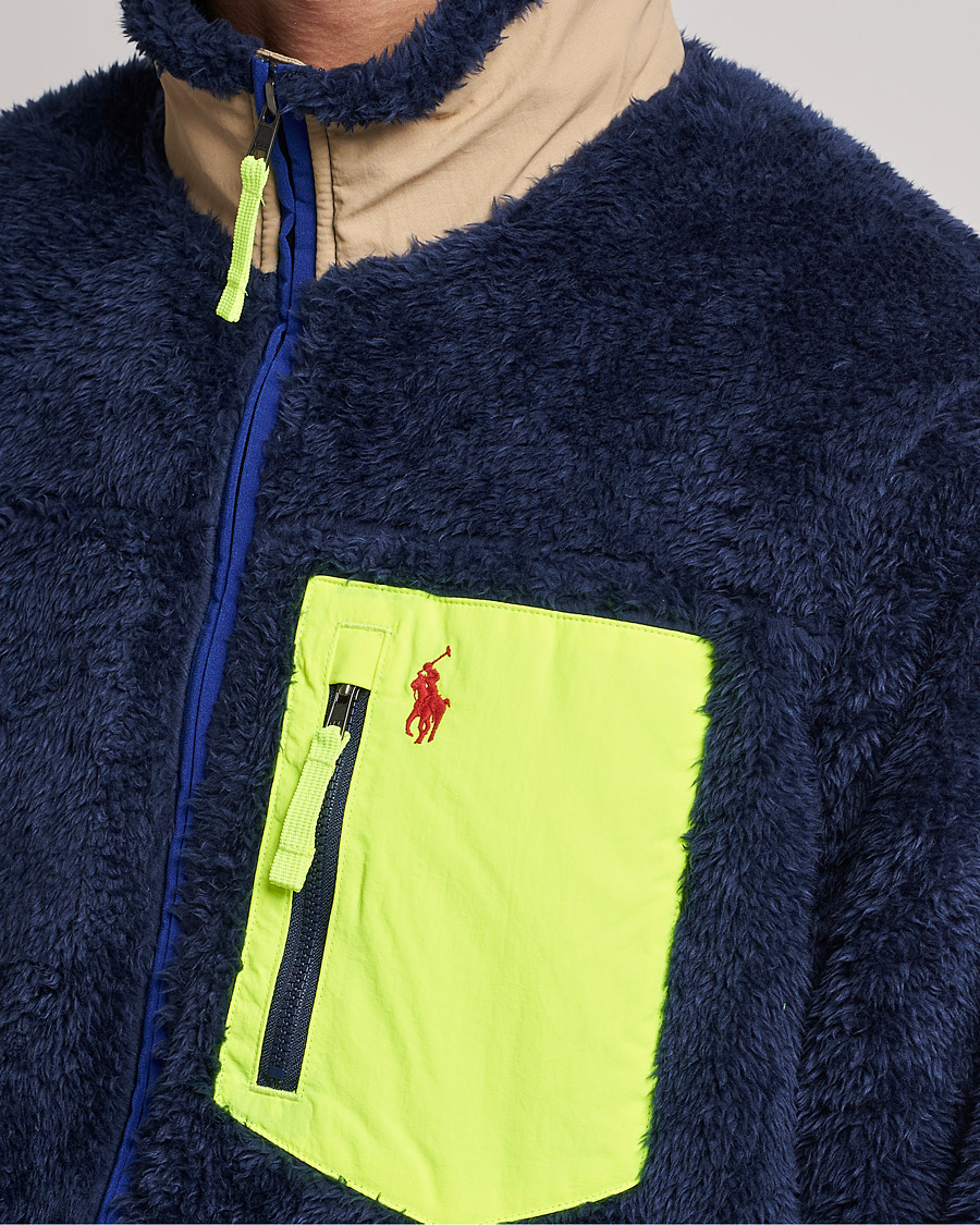 Herr | Tröjor | Polo Ralph Lauren | Curly Sherpa Full Zip Navy Multi