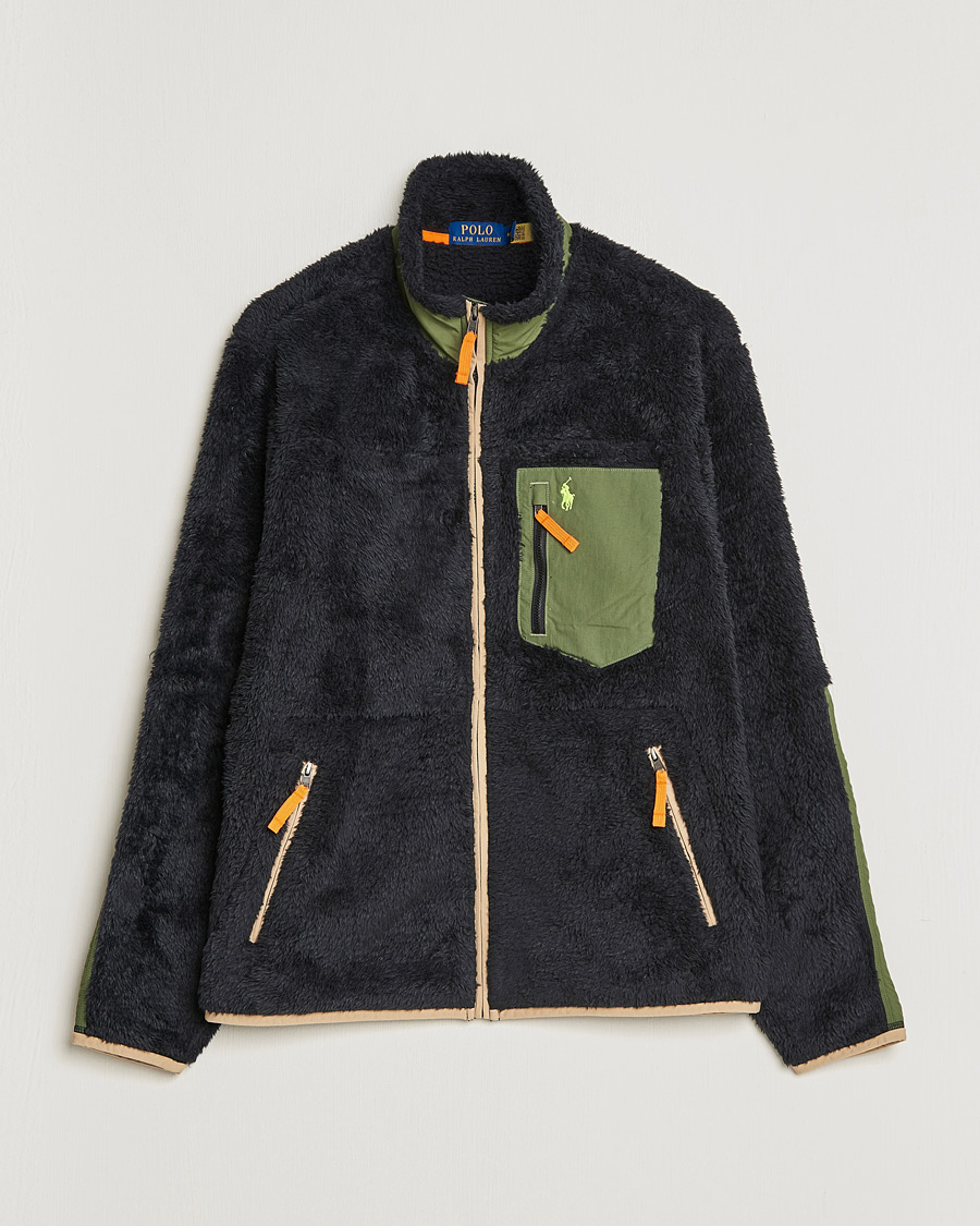 Herr | Tröjor | Polo Ralph Lauren | Curly Sherpa Full Zip Black Multi