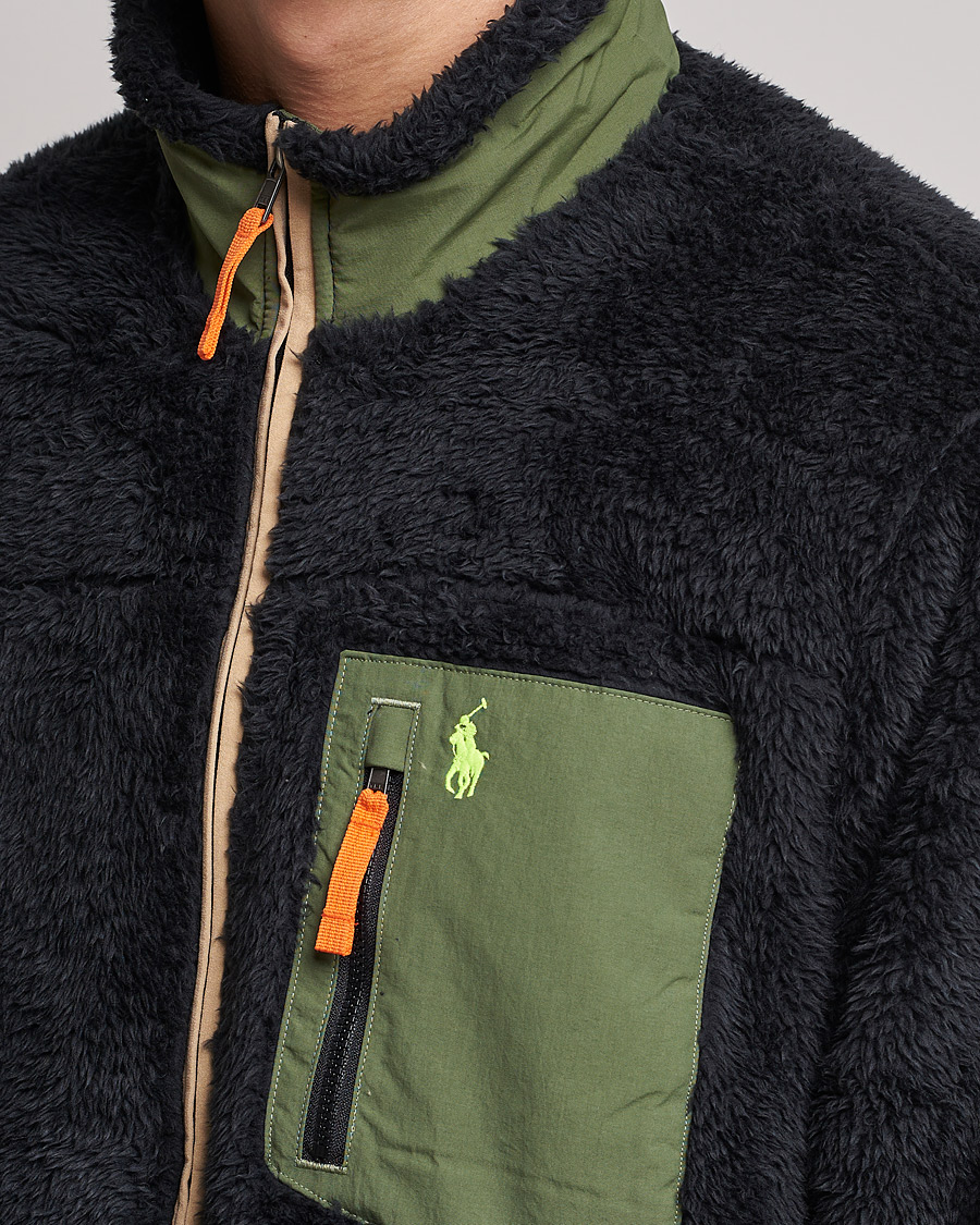 Herr | Tröjor | Polo Ralph Lauren | Curly Sherpa Full Zip Black Multi