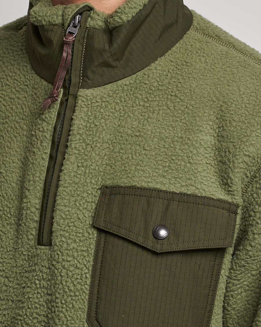Herr | Tröjor | Polo Ralph Lauren | Curly Sherpa Half Zip Company Olive