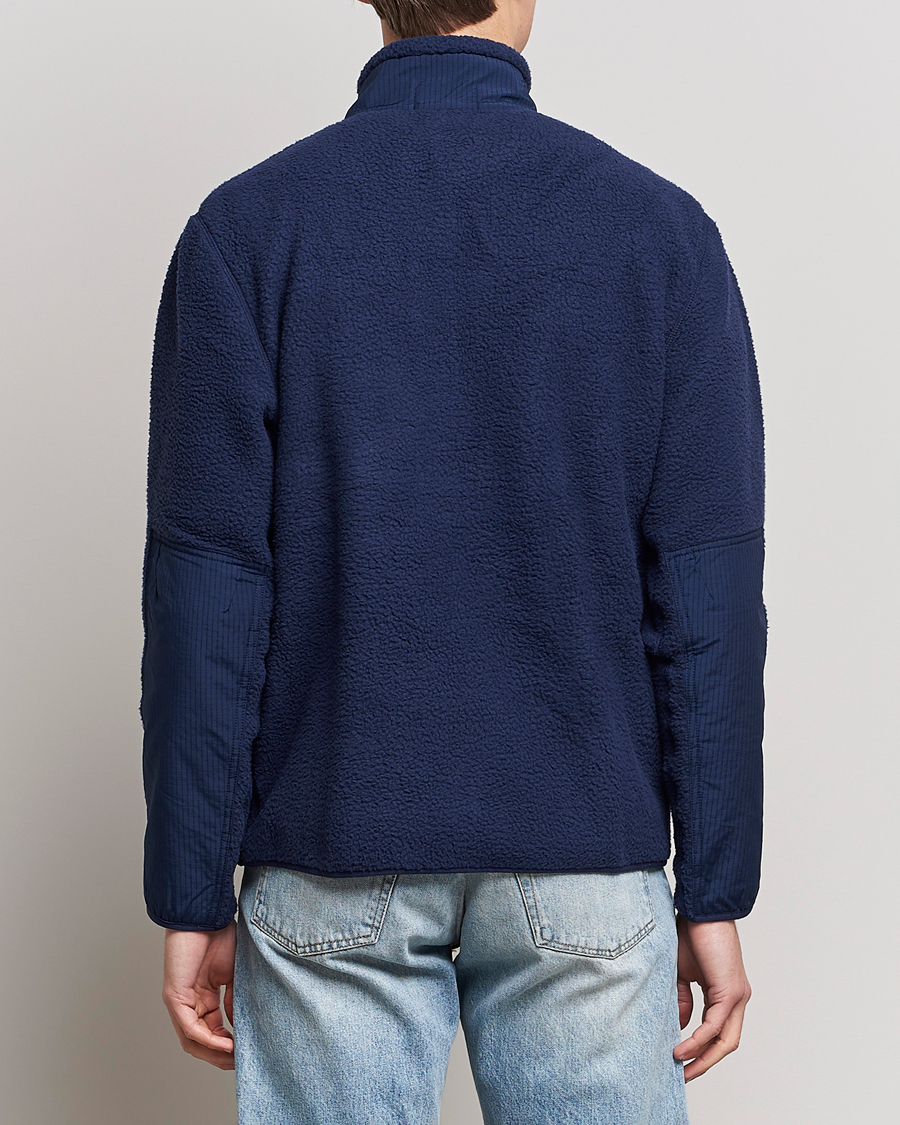 Herr | Tröjor | Polo Ralph Lauren | Curly Sherpa Half Zip Newport Navy