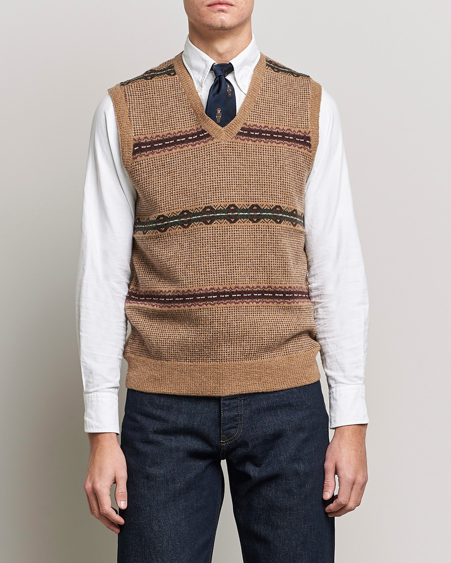 Herr |  | Polo Ralph Lauren | Wool Fairisle Vest Camel