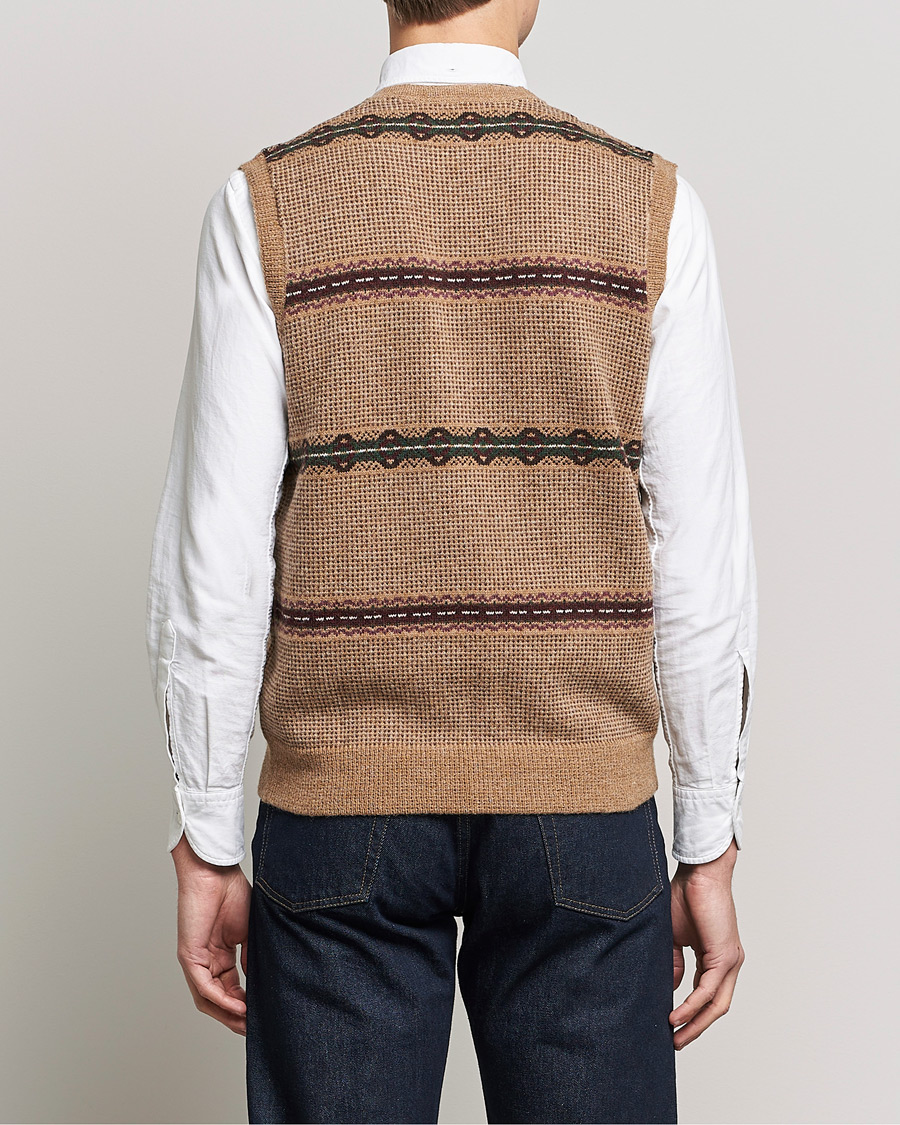 Herr | Tröjor | Polo Ralph Lauren | Wool Fairisle Vest Camel