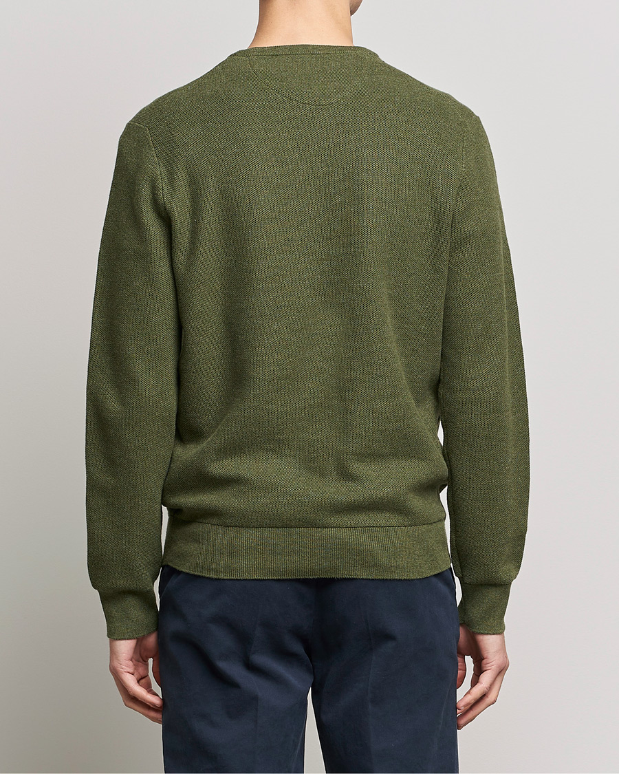 Herr | Tröjor | Polo Ralph Lauren | Textured Knitted Crew Neck Olive Heather
