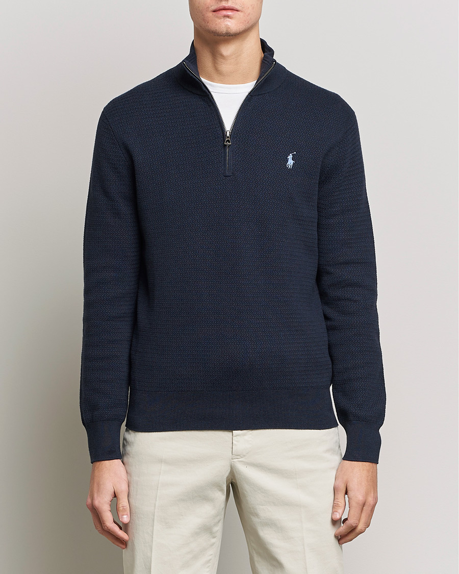 Herr | Gåvor | Polo Ralph Lauren | Textured Half Zip Navy Heather