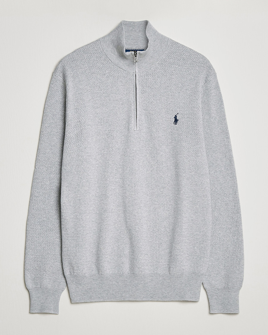 Herr | Tröjor | Polo Ralph Lauren | Textured Half Zip Andover Heather