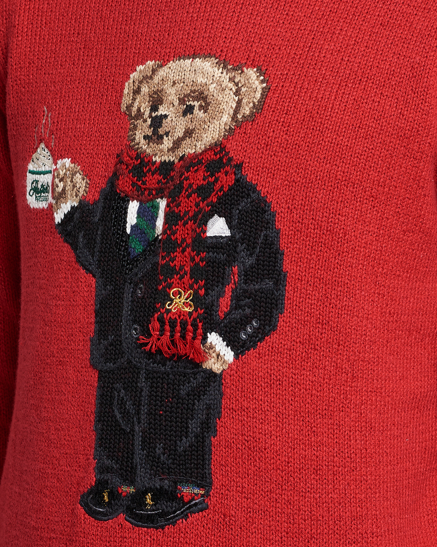 Herr | Tröjor | Polo Ralph Lauren | Lunar New Year Bear Knitted Sweater Red