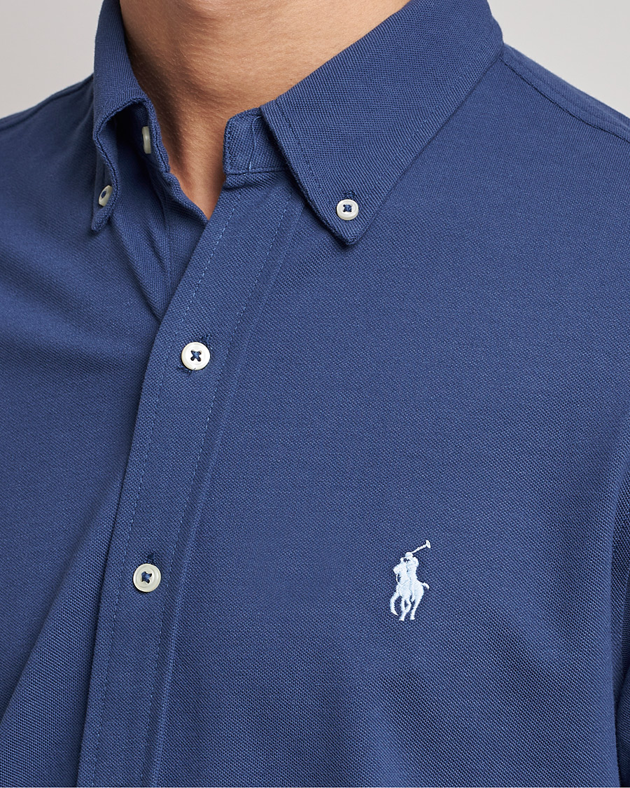 Herr | Skjortor | Polo Ralph Lauren | Featherweight Mesh Shirt Light Navy