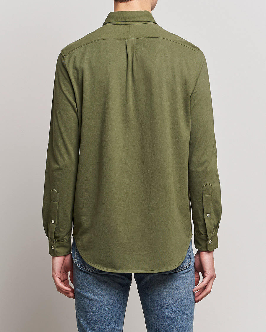 Herr | Skjortor | Polo Ralph Lauren | Slim Fit Featherweight Mesh Shirt Dark Sage