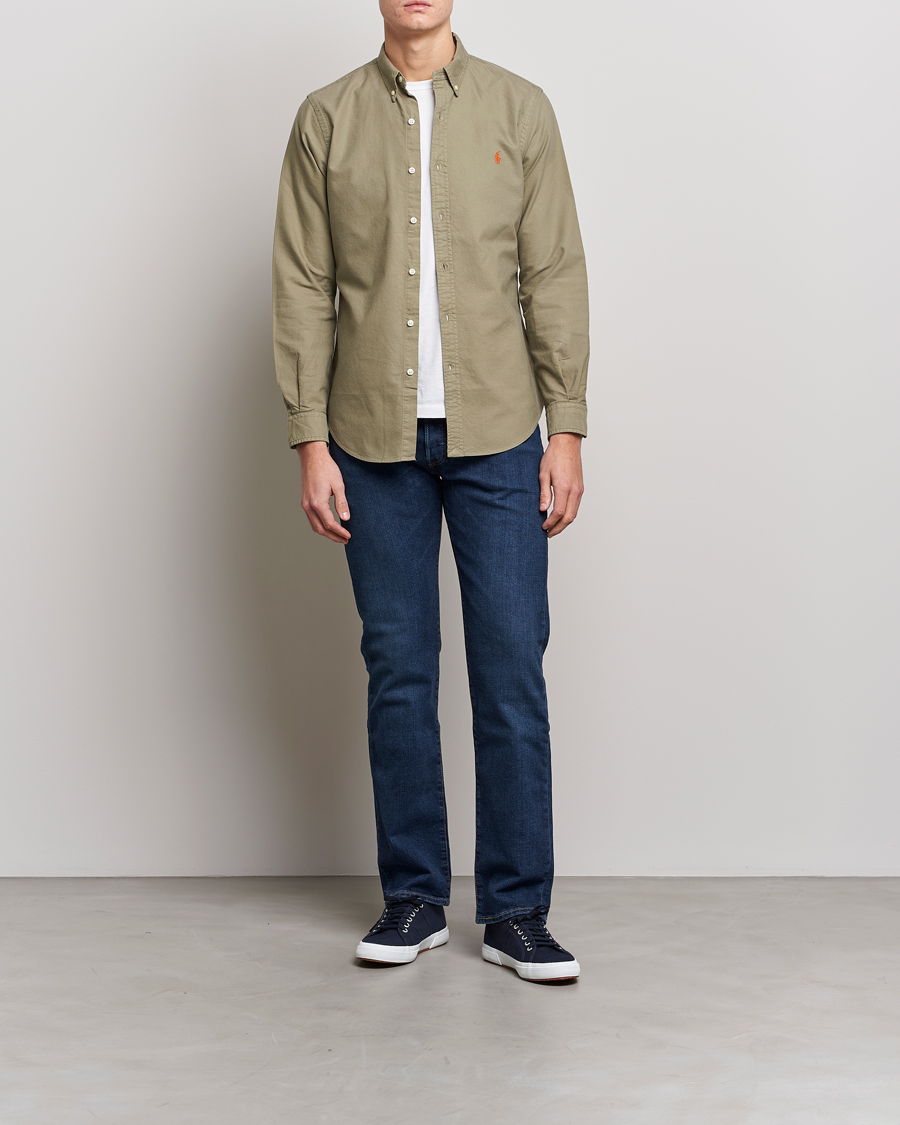 Herr | Skjortor | Polo Ralph Lauren | Slim Fit Oxford Shirt Sage Green