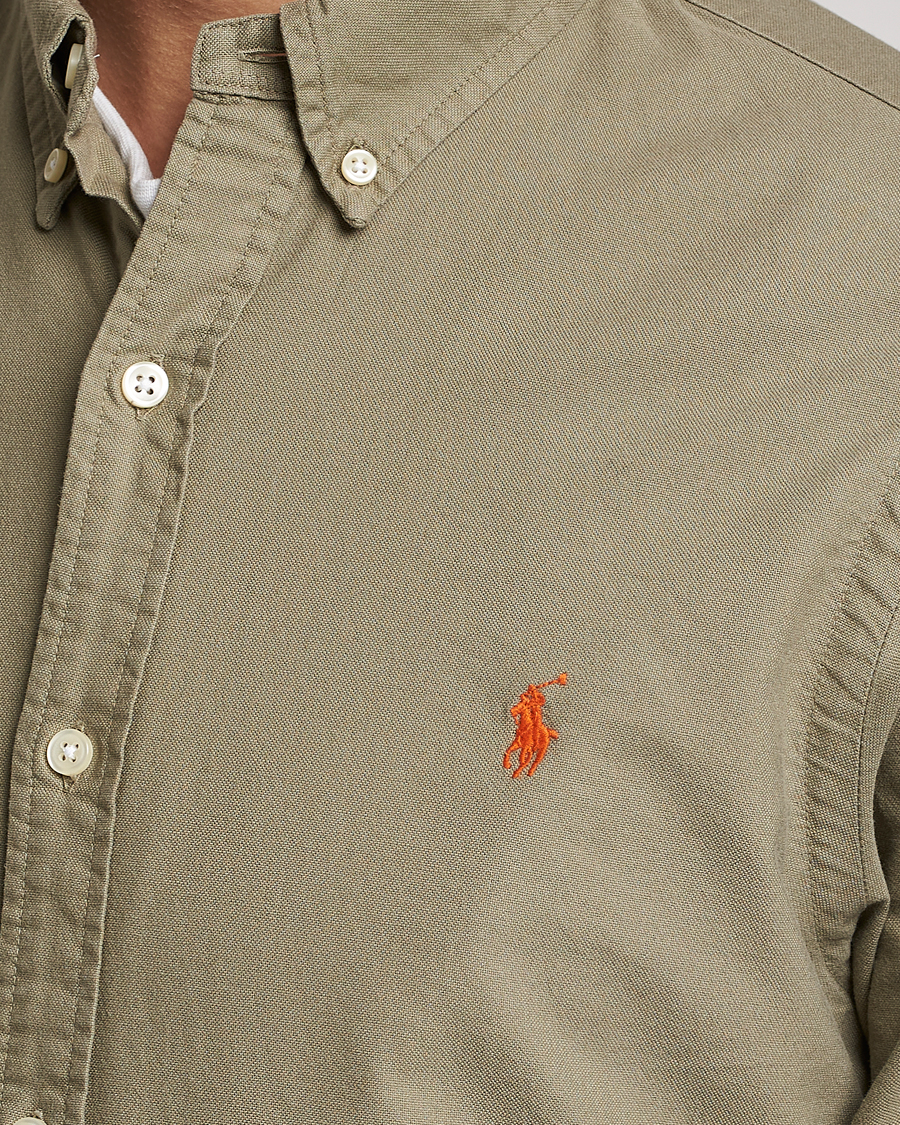 Herr | Skjortor | Polo Ralph Lauren | Slim Fit Oxford Shirt Sage Green