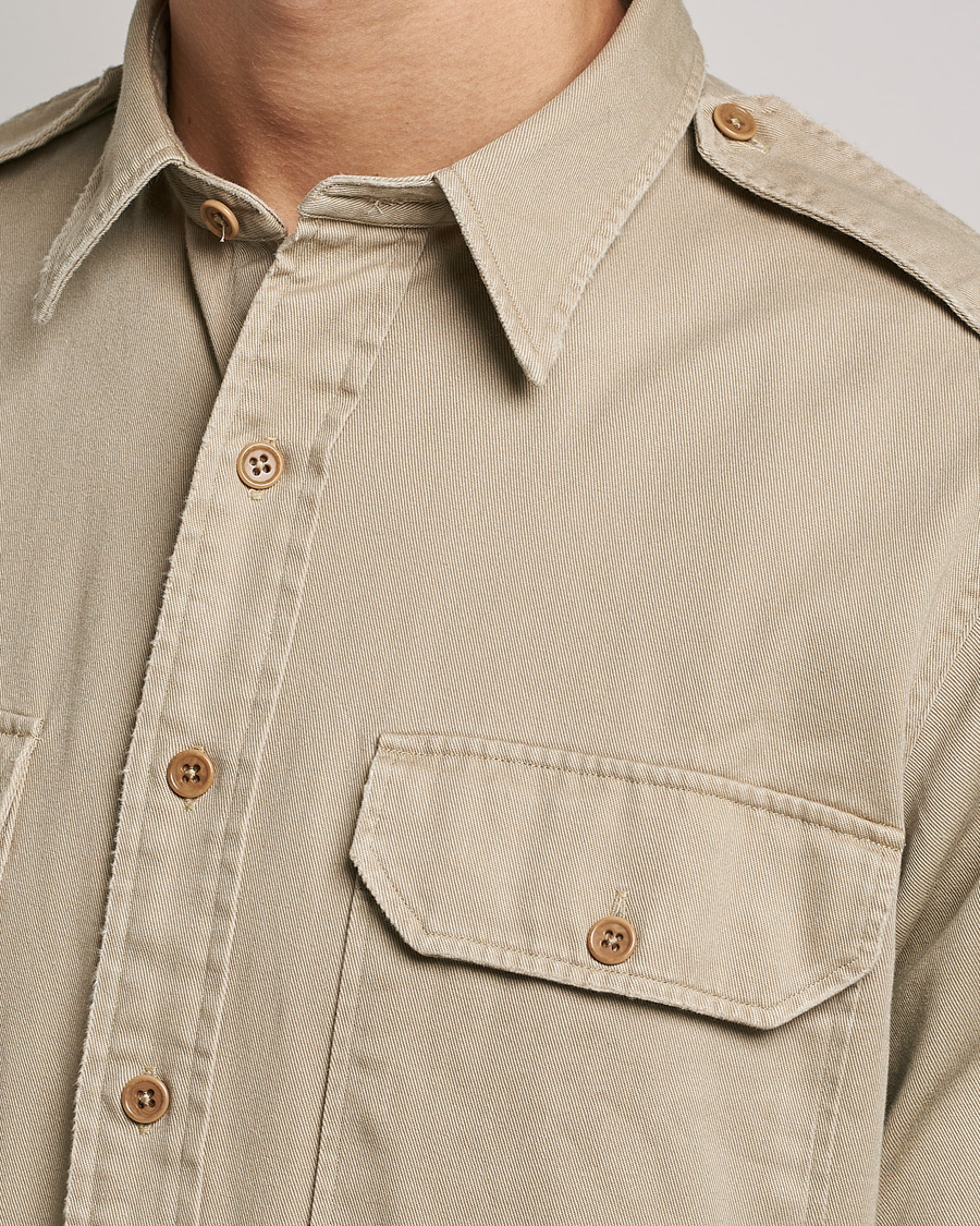 Herr | Skjortor | Polo Ralph Lauren | Twill Safari Pocket Overshirt Khaki